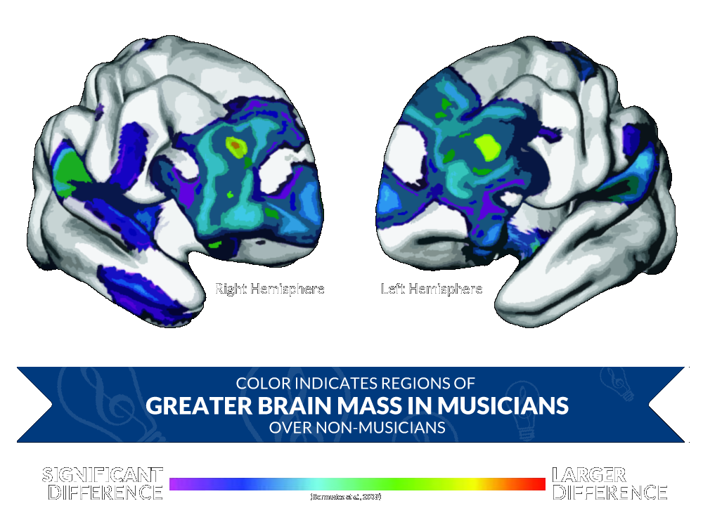 Musicians Grow Greater Brain Mass
